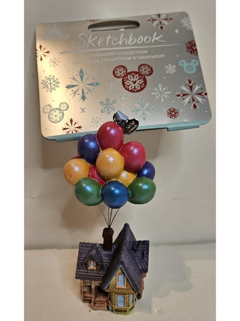 2020 Disney Store Sketchbook Ornament Pixar Up House with Balloons
